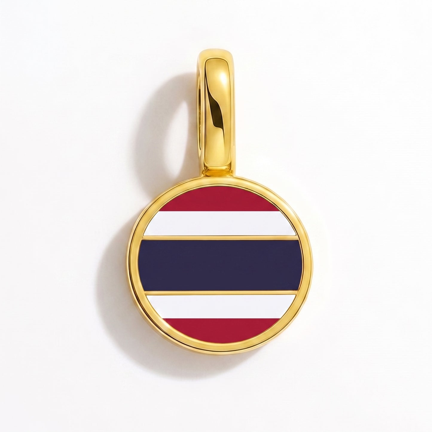 Charm vlag Thailand – rond goud