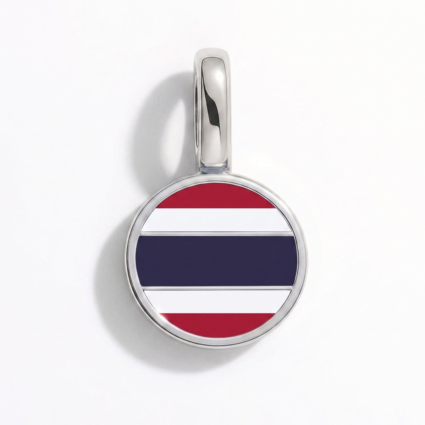 Charm vlag Thailand – rechthoekig zilver