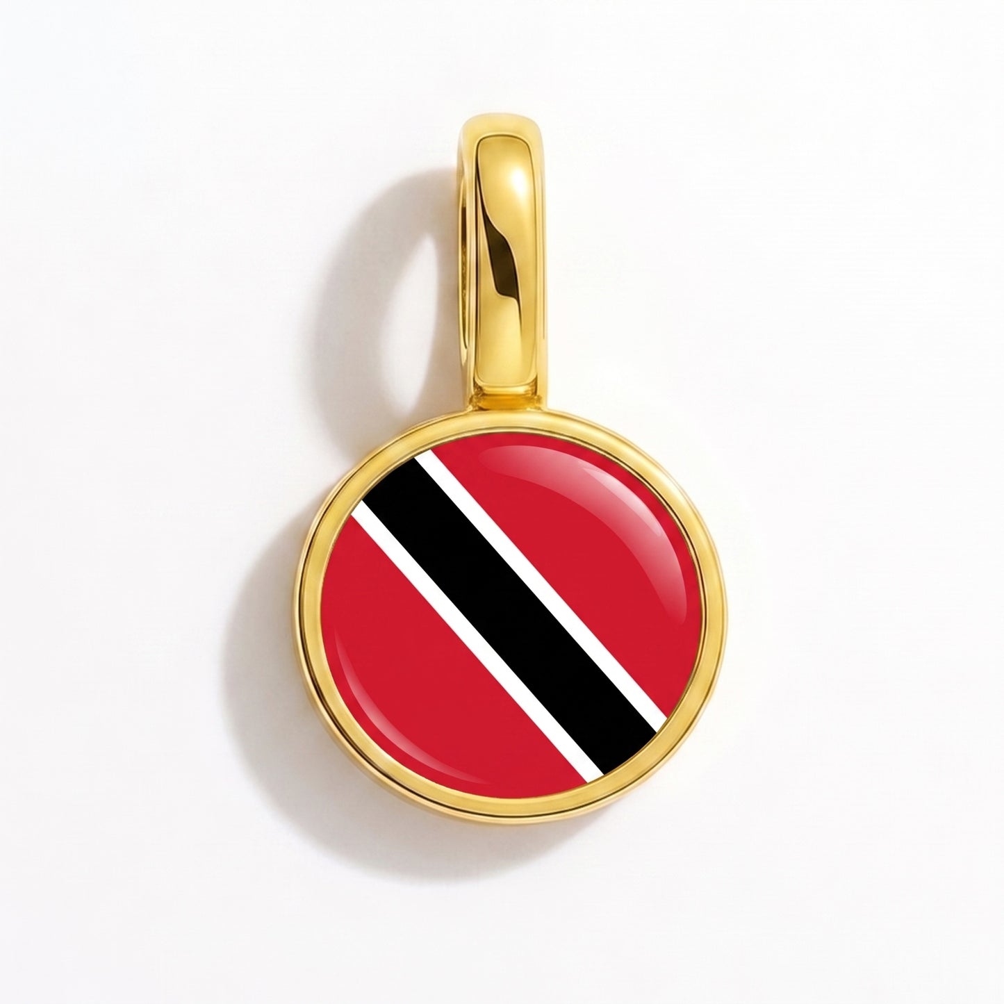 Charm vlag Trinidad en Tobago – rond goud