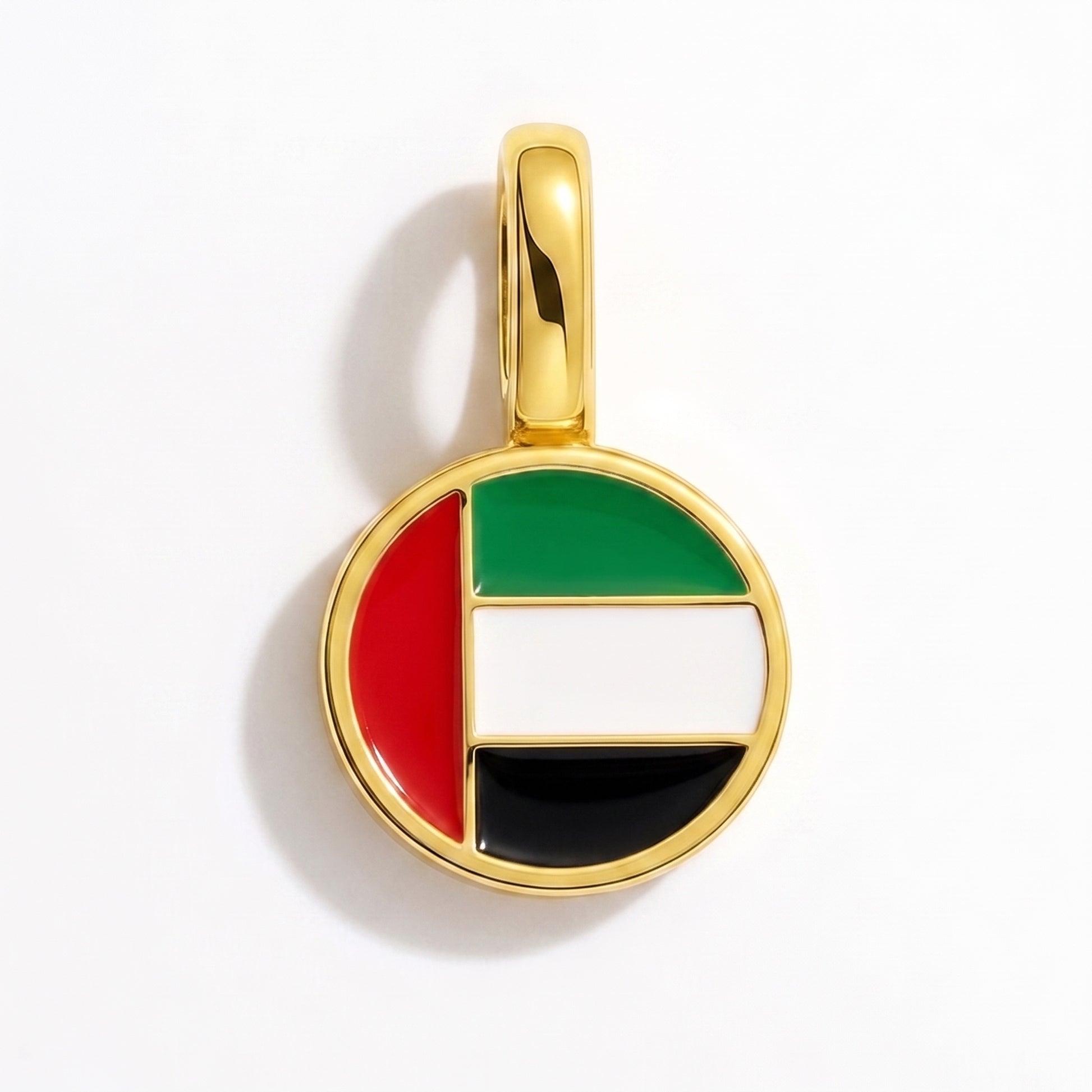 Charm vlag Verenigde Arabische Emiraten – rond goud