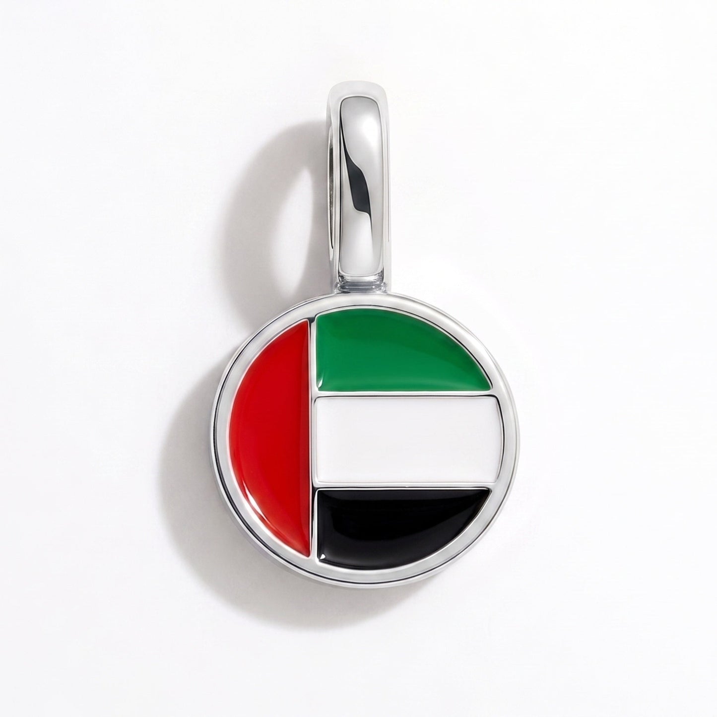 Charm vlag Verenigde Arabische Emiraten – rechthoekig zilver