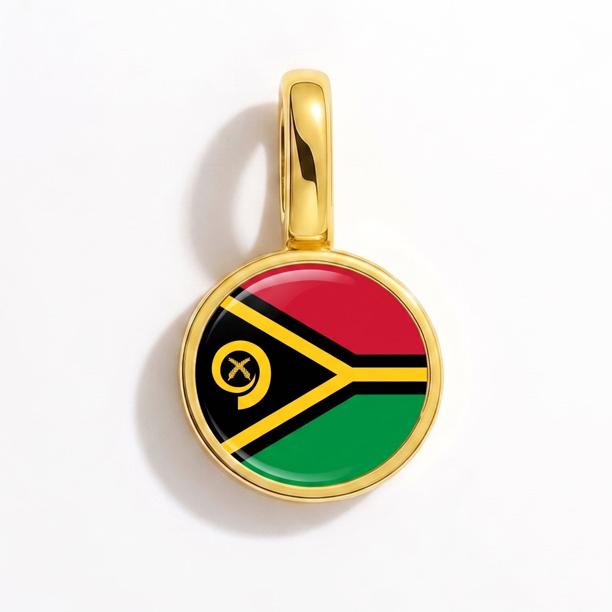 Charm vlag Vanuatu – rechthoekig goud