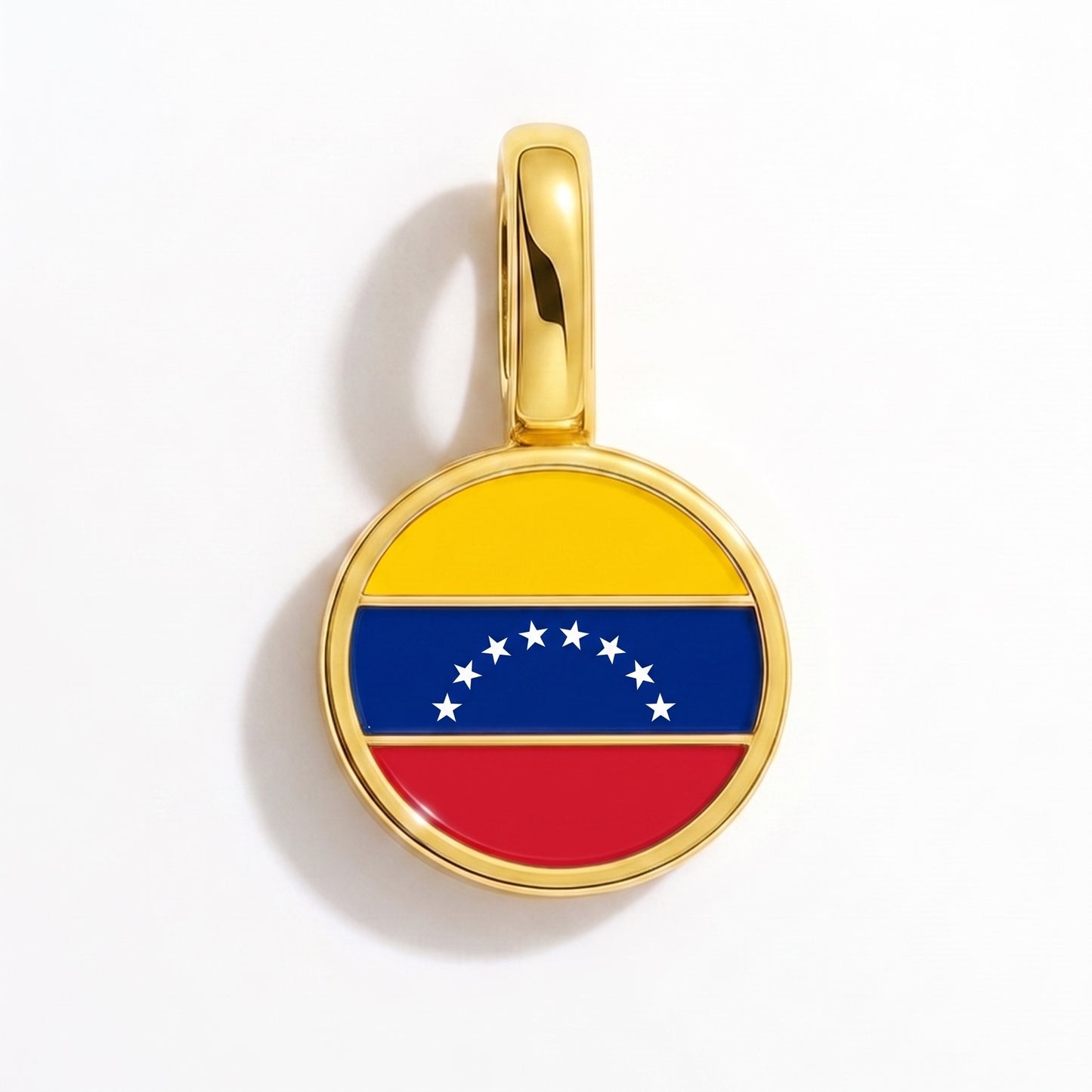 Charm vlag Venezuela – rond goud